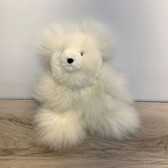 Super Soft Alpaca Teddy Bear Handmade In Peru from 100% Baby Alpaca Teddy 9" - Picture 1 of 9